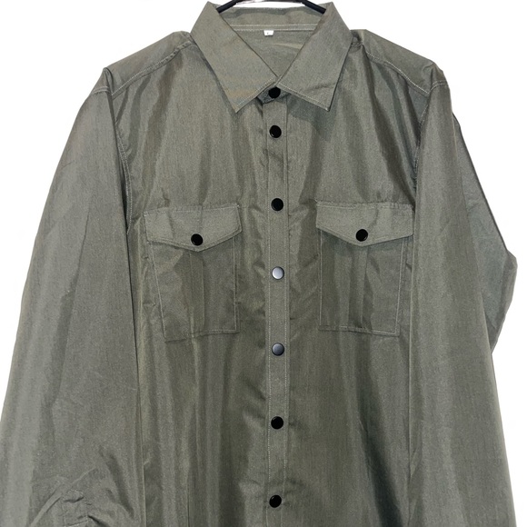 Other - Large green long sleeve button down shirt